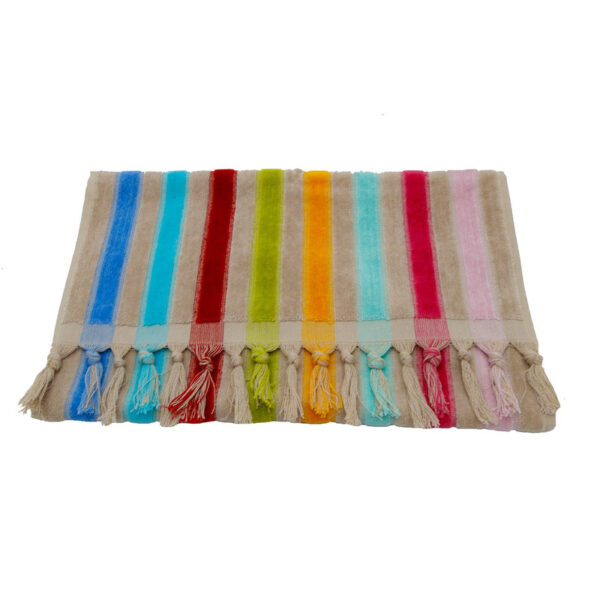 حوله دستی آذرریس تبریز طرح زارا سایز 75 × 40 سانتی متر